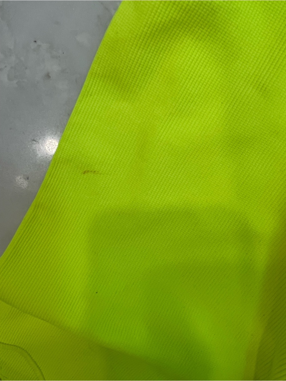 Beyonce Adidas X IVY PARK Neon Yellow Mesh-Panel Halter Jumpsuit size XL - Picture 10 of 15